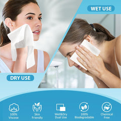 HOMEXCEL Face Towels ultra-soft fiber ideal for sensitive skin care