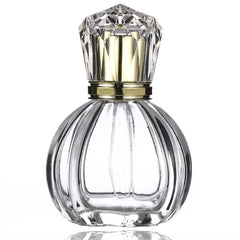 Homeyes 50ml glass perfume bottle for travel, compact and portable.