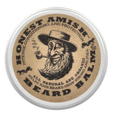 Honest Amish Beard Balm Leave-in Conditioner tin; easy application and natural shine.