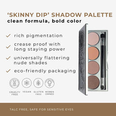 Honeybee Gardens Skinny Dip swatches reveal rich pigments for precise, long-lasting color payoff.