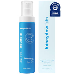 Honeydew Labs HOCl spray bottle for daily gentle cleansing on sensitive skin