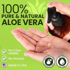 Honeyskin aloe vera gel after-sun care on sun-exposed skin demonstrates comfort