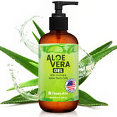 Honeyskin Soothing Aloe Vera Gel bottle front for cooling relief on skin