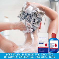 HONGYUNDA Nippori Shampoo dandruff-relief close-up emphasizes cleaner, balanced scalp