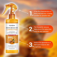 HONGYUNDA Peel Shot application-on-face demonstrates refreshing exfoliation and even tone.