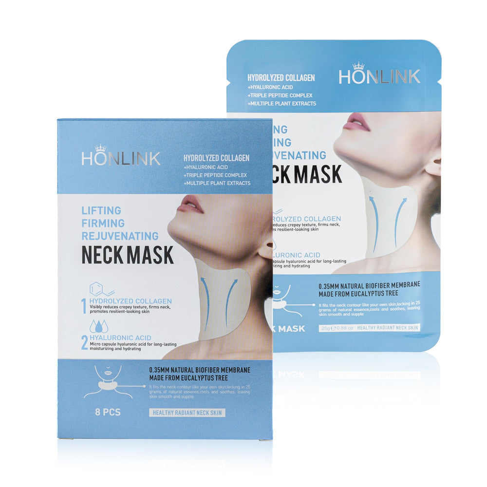 HONLINK neck mask 8pcs packaging: compact bundle for quick hydration routines