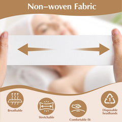 HONLYNE non-woven spa headbands ideal for travel and facial sessions.