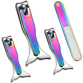 Honoson Mermaid nail clipper set: large fingernail clipper for precise trims at home.