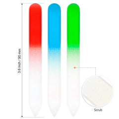 Honoson green gradient glass file washable and reusable for daily manicures