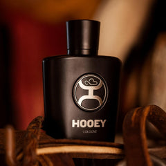 HOOEY leather, sandalwood and musk blend for rugged, lasting impression.