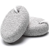 HOOMBOOM lava pumice stone in use on feet for gentle callus removal and smooth skin