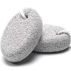 HOOMBOOM lava pumice stone in use on feet for gentle callus removal and smooth skin