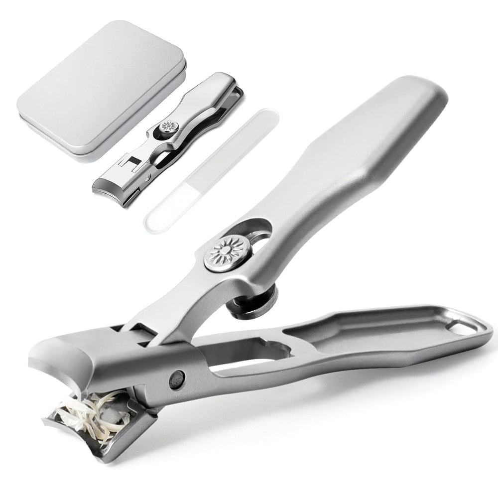 Hooyiyuux Lux German Nail Clippers with wide jaw for thick nails offer effortless trimming.