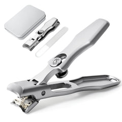 Hooyiyuux Lux German Nail Clippers with wide jaw for thick nails offer effortless trimming.