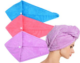 HOPESHINE hair towel twist blue pack ready for quick drying and gentle care