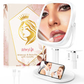 Horyliin makeup mirror with lights 10x magnification for precise lash and skincare checks