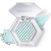 HOSAILY chameleon Mermaid eyeshadow compact showing shifting colors for dramatic eye looks.