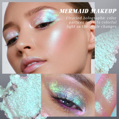 HOSAILY cream-to-powder eyeshadow application blends easily for a smooth finish.