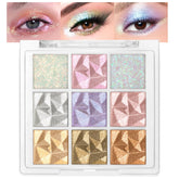 HOSAILY Snowflakes palette front shows nine-colour shimmer for versatile day-to-night looks.