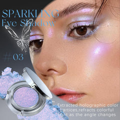 Sombra HOSAILY con destello glitter y textura suave para aplicar con facilidad.