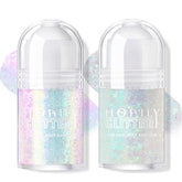 Hosaily two-colors roll-on glitter gel bottle for easy, even application
