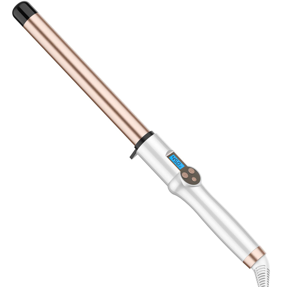 Hoson 1 inch extra-long barrel curling wand close-up for faster styling