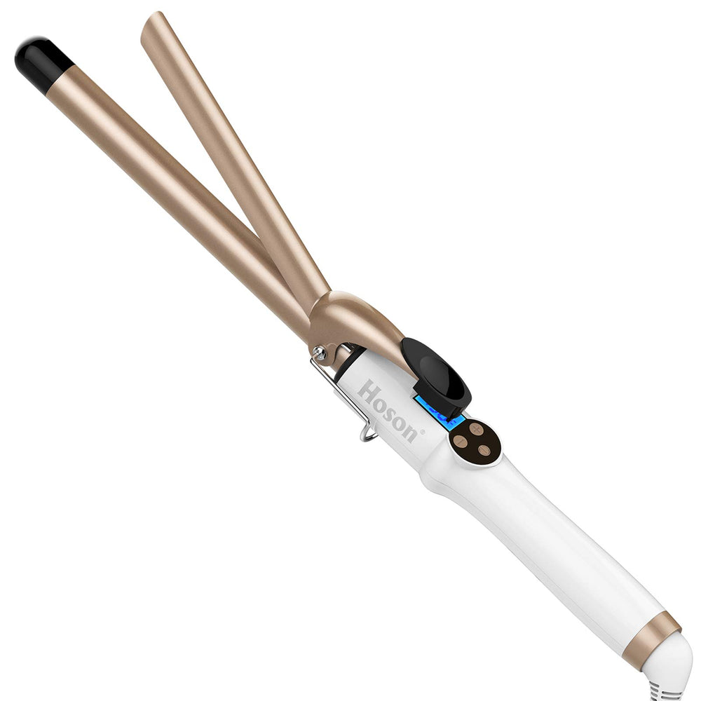 Hoson 3/4-inch curling iron barrel close-up with tourmaline ceramic coating for silky curls