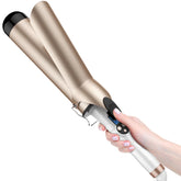 Hoson curling iron with a 2-inch barrel creates big curls for long hair.