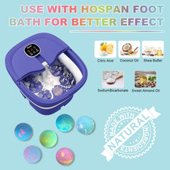 HOSPAN foot soak uses natural oils like coconut and shea for nourishing skin