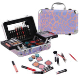 Hot Sugar all-in-one makeup set pink leopard case for travel and party touch-ups