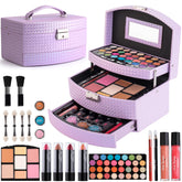 Hot Sugar Girls makeup kit open train case for organized on-the-go beauty essentials
