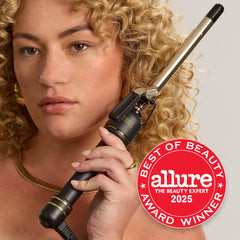 Hot Tools 24K Gold curling iron styling clamp for smoother wraps