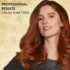 Hot Tools Pro Artist 24K gold curling iron heat performance for fast styling.
