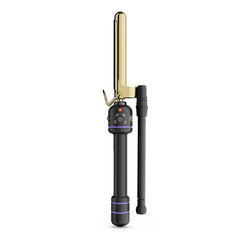Hot Tools Pro Artist 24K Gold Marcel Iron barrel close-up for even heat and defined curls.