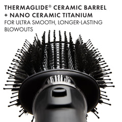 Hot Tools Pro Artist Black Gold boartech bristles glide smoothly through hair.