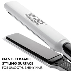 Hot Tools Pro Artist 450°F heat enables versatile straight and smooth styles.