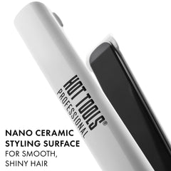 Hot Tools Pro Artist Nano Ceramic Flat Iron auto-shut off provides peace of mind.