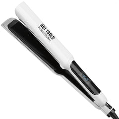 Hot Tools Pro Artist Nano Ceramic Flat Iron glide for silky, frizz-free straight styles.