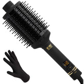HOT TOOLS Pro Artist Oval Brush top view shows sleek black-gold design for effortless styling