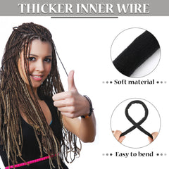 Hoteam bendable spiral lock hair ties for easy, customizable hairstyles.