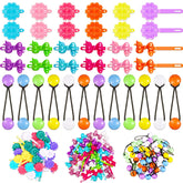Hoteam hair barrettes flower design for baby girls adds a cute daily accent