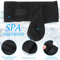 Hoteam headband keeping hair back during skincare and makeup, preventing drips