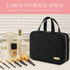 HOTOR travel toiletry bag four compartments keep items organized
