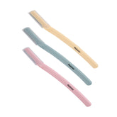 Hotosu eyebrow razor with pink cap for precise brow shaping and gentle exfoliation.
