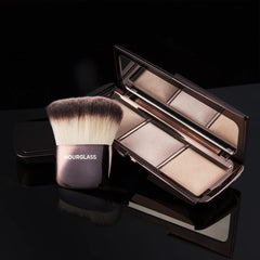 Hourglass Ambient Lighting Palette application with brush delivers a layered, luminous finish.