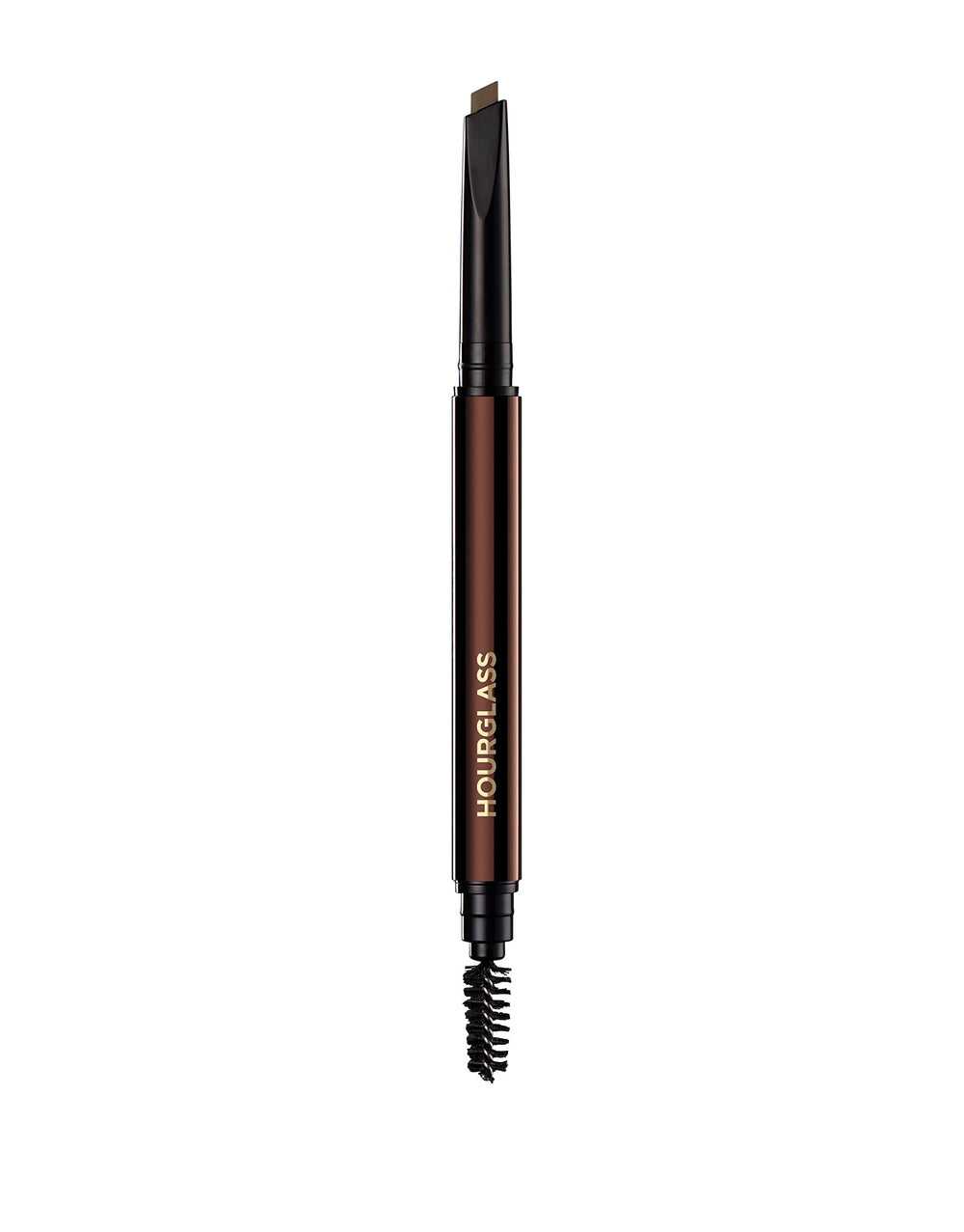 Hourglass Arch Brow Pencil blonde triangular-tip enables precise shaping for natural definition.
