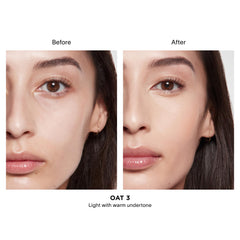 Hourglass Vanish Airbrush Concealer brush application displaying precise coverage