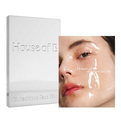 House of B Glow Glutathione mask packaging emphasizing recyclable materials