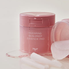 House of Hur Clearing Skin Prep Pad close-up texture shows gentle exfoliation.