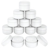 Houseables lotion jars white PP lids closeup with durable air-tight seal for creams.